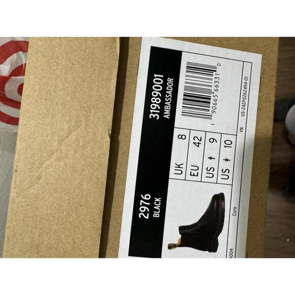 Dr. Marten 2976 Black Ambassador Leather Unisex Chelsea Boots- Size 10 - Picture 9 of 9